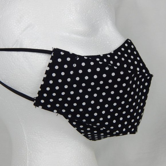 Beautiful Handmade Face Mask Girls 5-10yo. polka - Picture 4 of 4